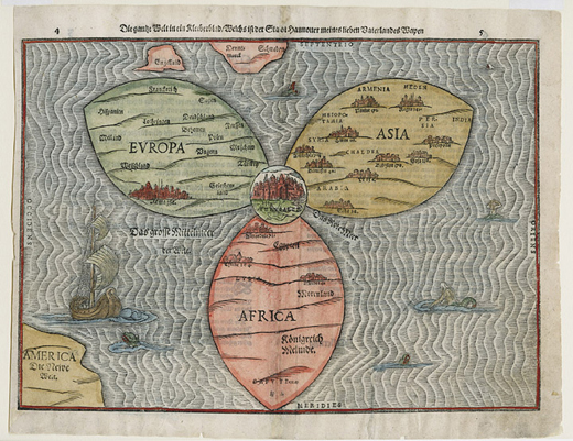 خريطة العالم النرجسية - خريطة العالم مرسومة وفق قواعد نرجسية - صورة 1